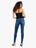 Sissy boy Womens Mid-Waist Skinny Jean In Medium Vintage