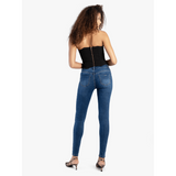 Sissy boy Womens Mid-Waist Skinny Jean In Medium Vintage