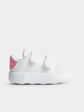 Adidas Girls Advantage CF Sneakers In White & Pink