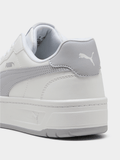 Puma Womens Court Lally Skye Sneakers In White And Grey