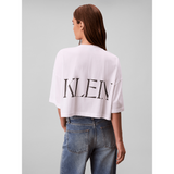Calvin Klein Womens Graphic Cropped T-Shirt In Blush