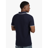 Guess Mens Tipped Core Polo Dark Blue