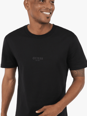 Guess Mens Aidy Cn Ss Tee Black