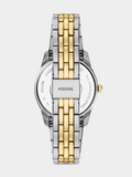 Fossil Womens Scarlette Two Tone Watch In Gold And Silver