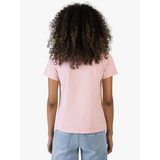 Sissy boy Womens Regular T-shirt With Black and Bling Detail In Pink