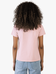 Womens Regular T-shirt With Black and Bling Detail In Pink