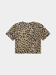 Guess Girls Leopard Midi Long Sleeve T-shirt