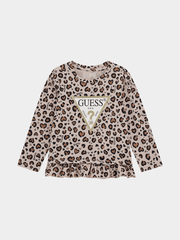 Guess Kids 2G Ls T Shirt Ashen Slate