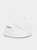 Hey Dude Ladies Wendy Strech Sox Shoes In White