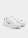 Sissy boy Ladies Pearl Sneakers with Satin Laces In White