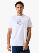 Guess Mens Short Sleeves Basic Quattro G T-Shirts In White