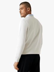 Guess Mens Cn Basic Sweatshirt In White