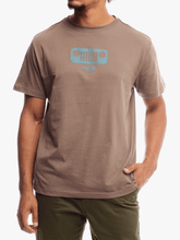 Jeep Mens Core Logo Grill T-Shirt In Brown
