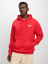 Puma Mens Essential Relaxed Small No.1 Logo Hoodie In Red