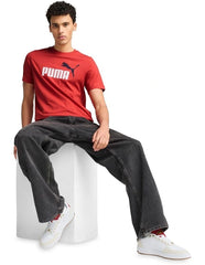 Puma Red Essentials 2 Color No.1 Logo Tee