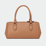 Guess Claudia Satchel Bag In Tan