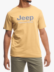 Jeep Mens Core Applique T-Shirt In Khaki