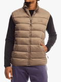 Jeep Mens Core Sleeveless Puffer Jacket Brown