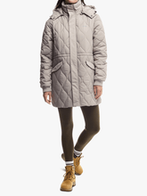 Jeep Womens Longer Length Puffer Jacket In Khaki
