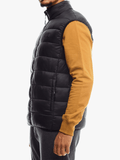 Jeep Mens Core Sleeveless Puffer Jacket Black
