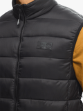 Jeep Mens Core Sleeveless Puffer Jacket Black