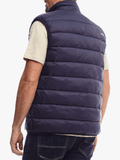 Jeep Mens Core Sleeveless Puffer Jacket Navy