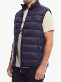 Jeep Mens Core Sleeveless Puffer Jacket Navy