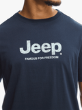 Jeep Mens Core Logo T-Shirt In Navy