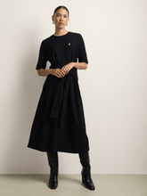 Polo Womens Melody Casual Wrap Dress In Black