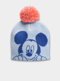 Baby Boys 2 Piece Beanie & Mitten Mickey Mouse Blue