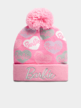 Girls One Up Beanie Barbie Pink