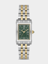 Daniel Klein Green Dial Square Watch For Women