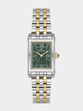 Daniel Klein Green Dial Square Watch For Women