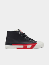 Diesel Mens S-D-Verse Mid Ii Sneakers In Black/Chinese Red