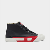 Diesel Mens S-D-Verse Mid Ii Sneakers In Black/Chinese Red