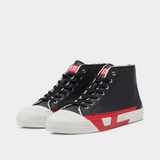 Diesel Mens S-D-Verse Mid Ii Sneakers In Black/Chinese Red
