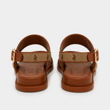 Polo 0078842 Ladies Jacquard Moulded Trim Sandal Stone