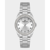 Daniel Klein Ladies Silver Dial Watch In Silver