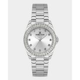 Daniel Klein Ladies Silver Dial Watch In Silver
