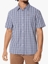 Jeep Mens M Check Shirt In Navy & Chalk