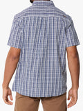 Jeep Mens M Check Shirt In Navy & Chalk