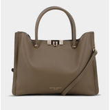 Pierre Cardin Martine Top Handle Bag In Taupe