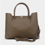 Pierre Cardin Martine Top Handle Bag In Taupe