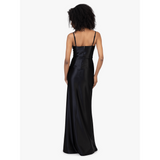 Sissy Boy Maxi Dress With Cowl Neckline Lace In Black