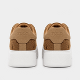 Polo Womens Jacquard Platform Shoes In Stone