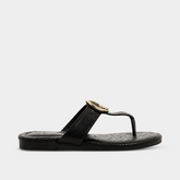 Polo Womens Big Flip Flop Sandals In Black