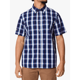 Jeep Mens Check Shirt In Navy & White