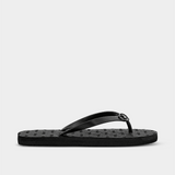 Polo 007882 Ladies Aop Flip Flops Black