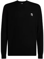 Karl Lagerfeld Mens Sweater In Black