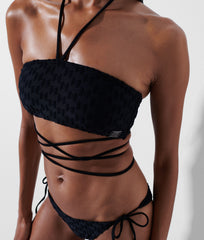 Karl Lagerfeld 231W2215 Monogram Bandeau Black